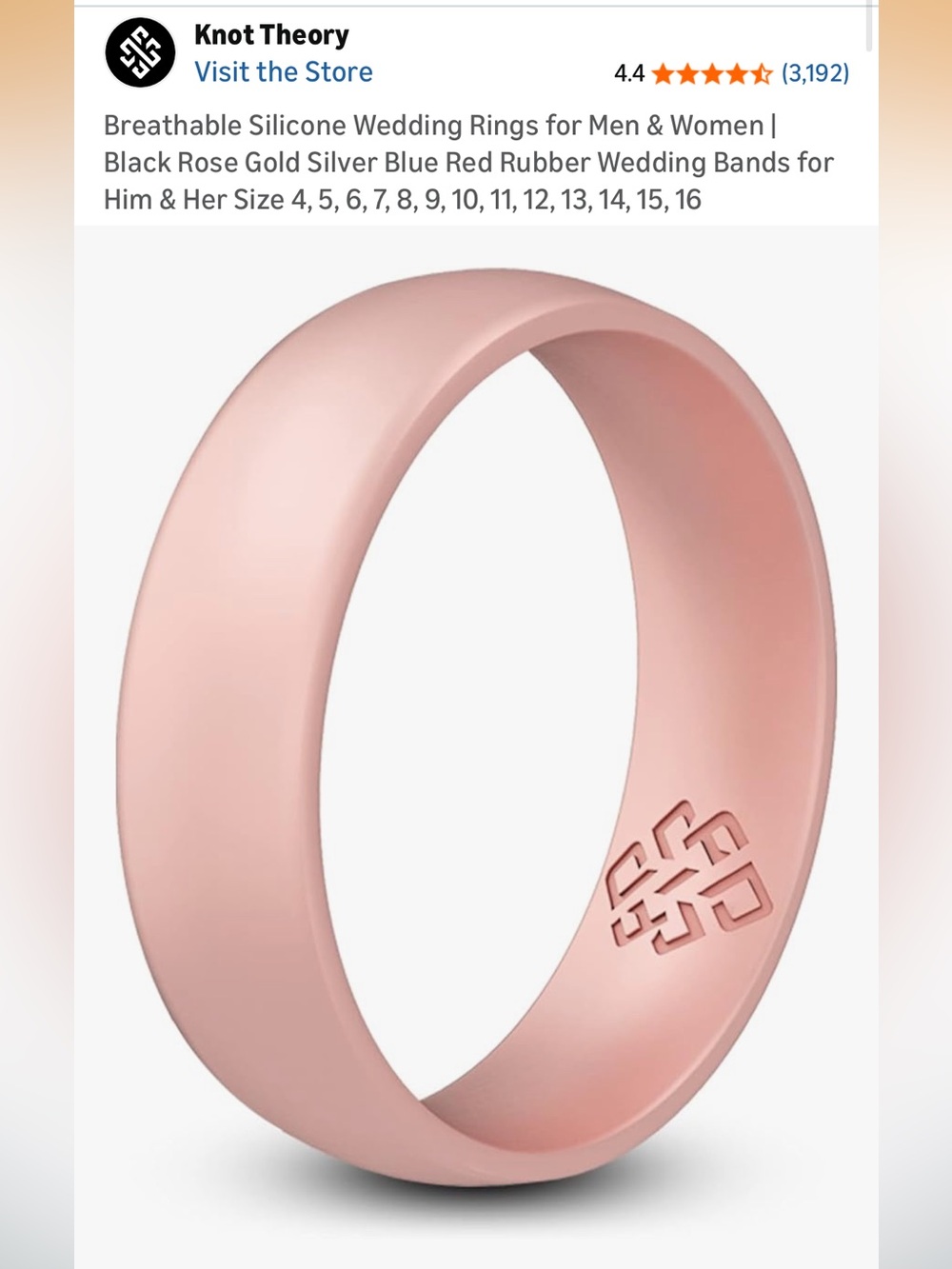 Knot theory silicone ring